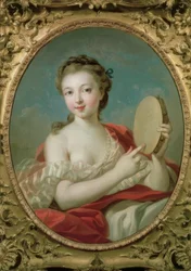 Young Woman with Tambourine